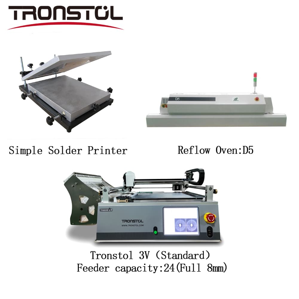 Tronstol 3v (estándar) recoge y coloca la línea de máquina 3