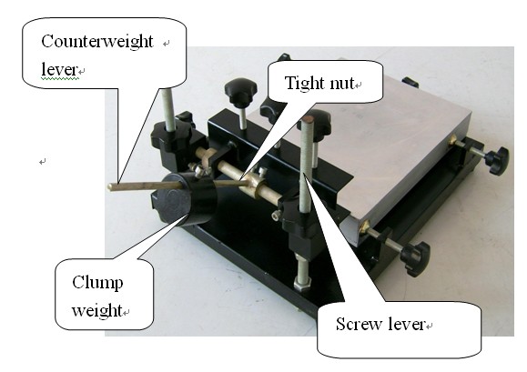 Instrucciones de instalación de la impresora de plantilla de Soldadura manual simple 