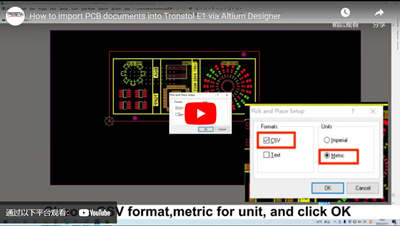 Cómo importar un documento PCB en tronstol E1 a través de altium Designer